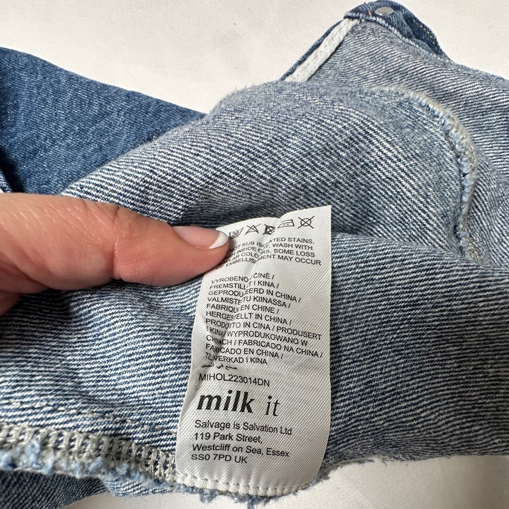 MILK IT Embellished Blue Denim Genie Top (Size 16) - Picture 8 of 9
